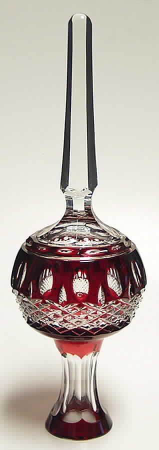 Tree Top Ornament Clarendon Cased Ruby Tree Topper - Boxed by Waterford Crystal-1