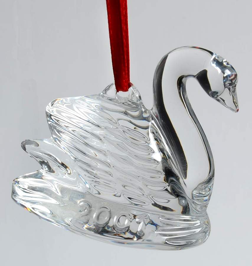 Twelve Days of Christmas #2 Seven Swans Swimming - Boxed by Waterford Crystal-1