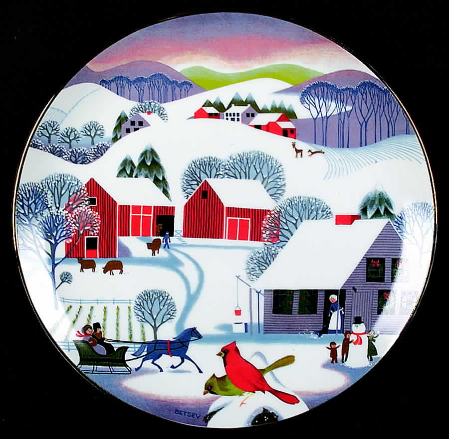 Christmas Plate Christmas Morning - Boxed by World Book-1
