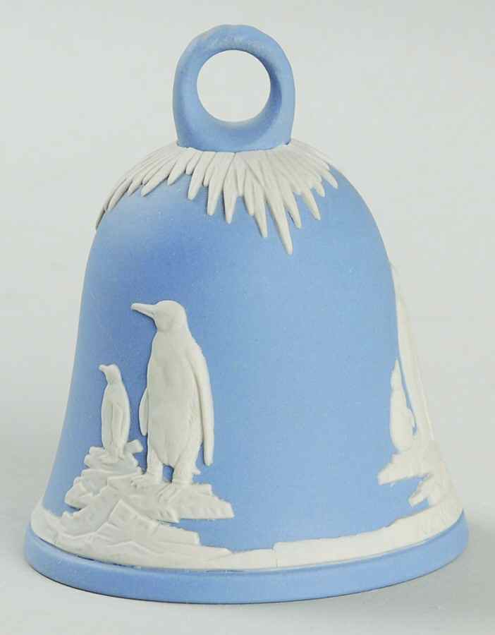 New Years-Bell-Jasperware Penguins - With Box by Wedgwood-1