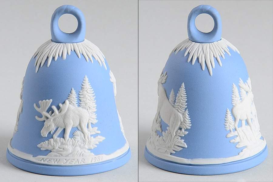 New Years-Bell-Jasperware Moose - Boxed by Wedgwood-1