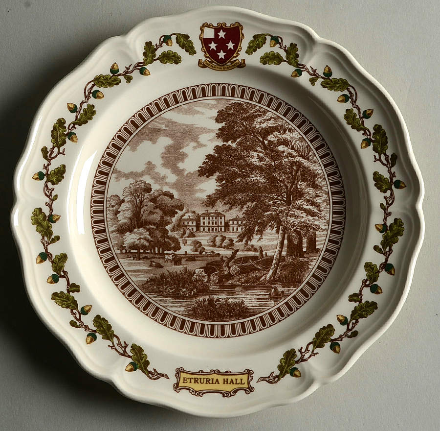 Wedgwood Single Release Plates Etruria Hall-250th Anniversary - No Box 66b by Wedgwood-1