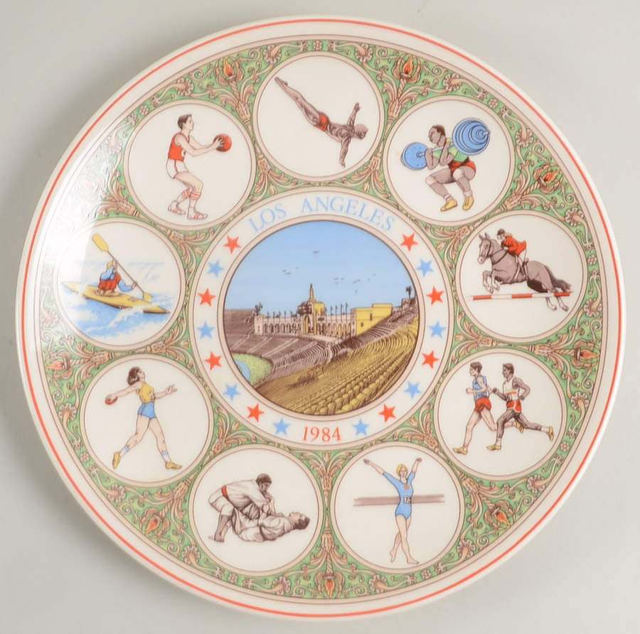 Wedgwood Single Release Plates Los Angeles Olympiad-1984 - No Box by Wedgwood-1