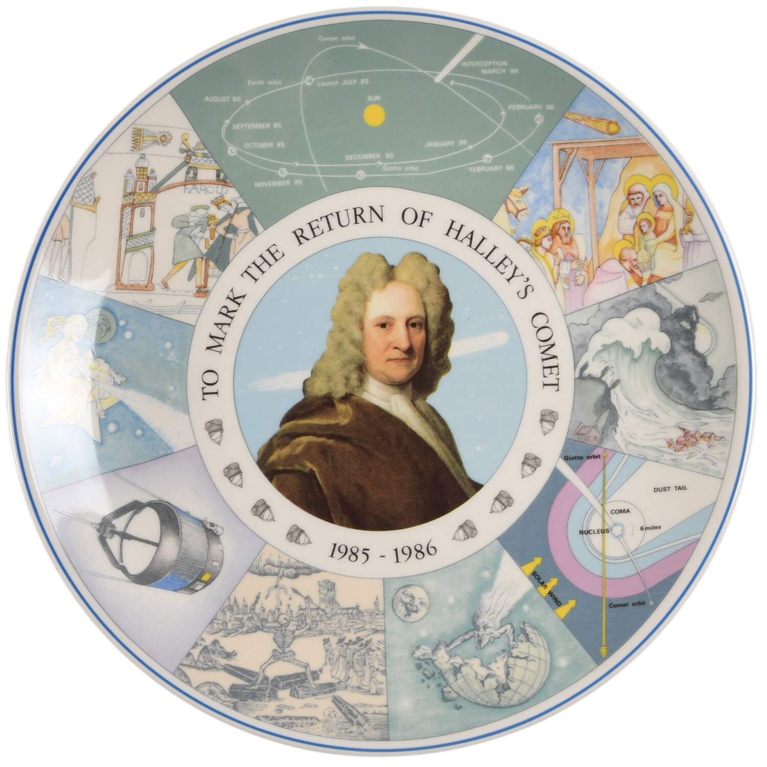 Wedgwood Single Release Plates To Mark The Return Of Halley's Commet - Boxed by Wedgwood-1