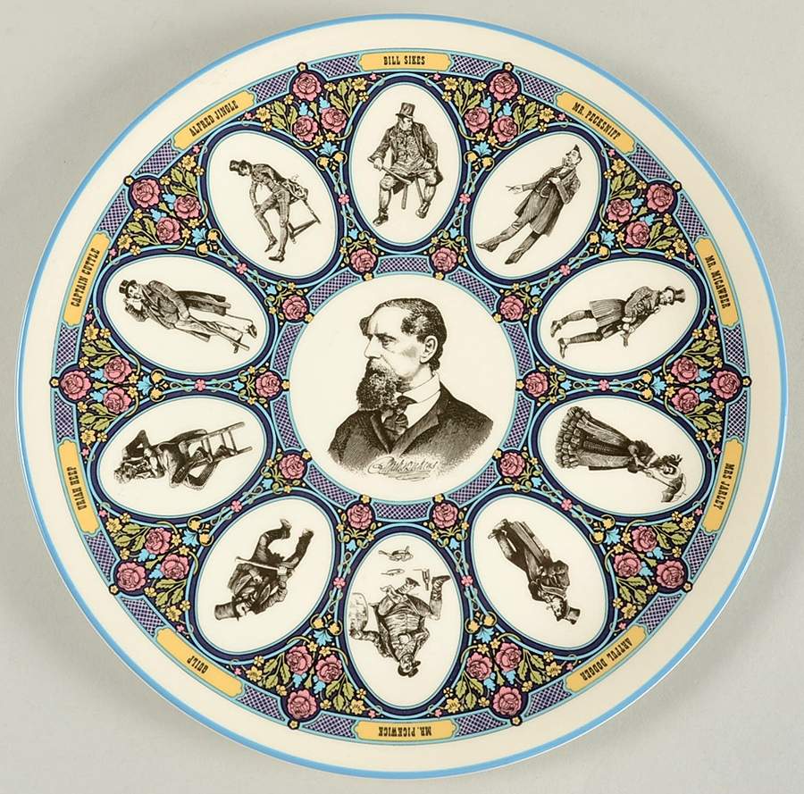 Wedgwood Single Release Plates Dickens Characters - No Box by Wedgwood-1