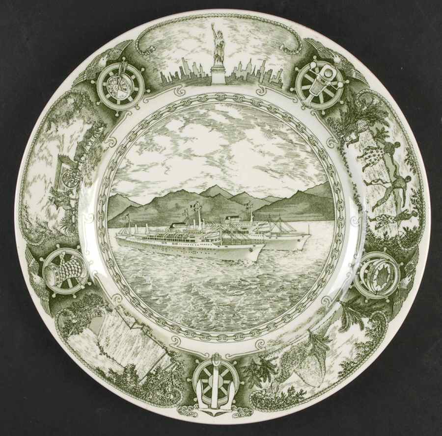 Wedgwood Single Release Plates Moore-Mccormack Ocean Liners - No Box by Wedgwood-1