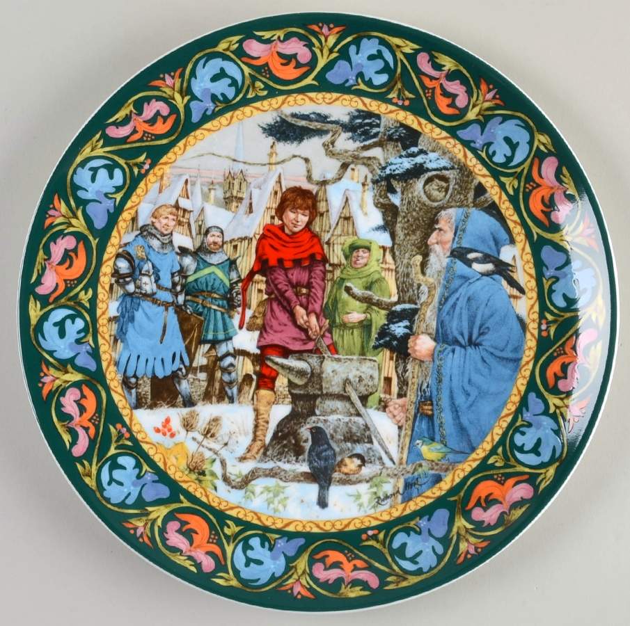 Legends of King Arthur Arthur Draws The Sword - No Box by Wedgwood-1