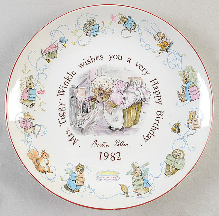 Peter Rabbit-Birthday Happy Birthday-Mrs. Tiggy-Winkle - Boxed by Wedgwood-1