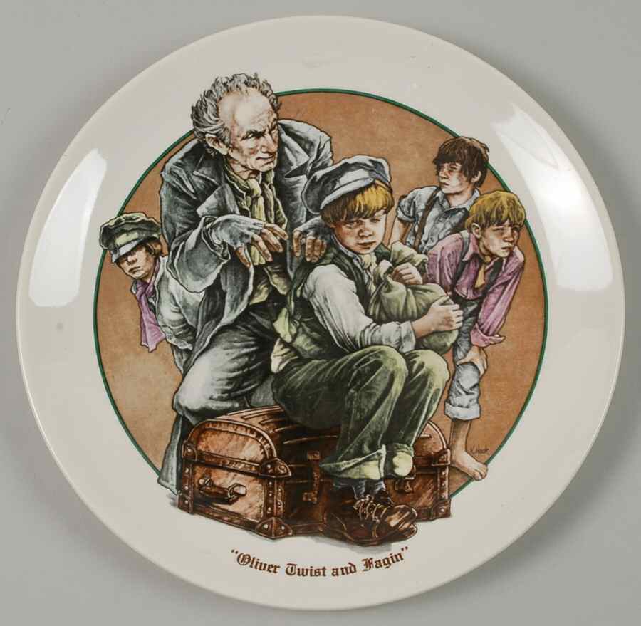 Remarkable World of Charles Dickens Oliver Twist And Fagin - With Box by Wedgwood-1