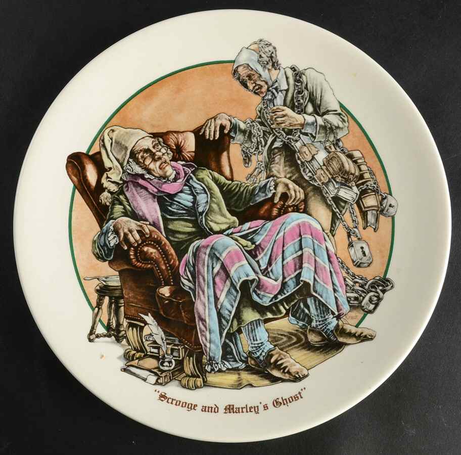 Remarkable World of Charles Dickens Scrooge And Marleys Ghost - No Box by Wedgwood-1