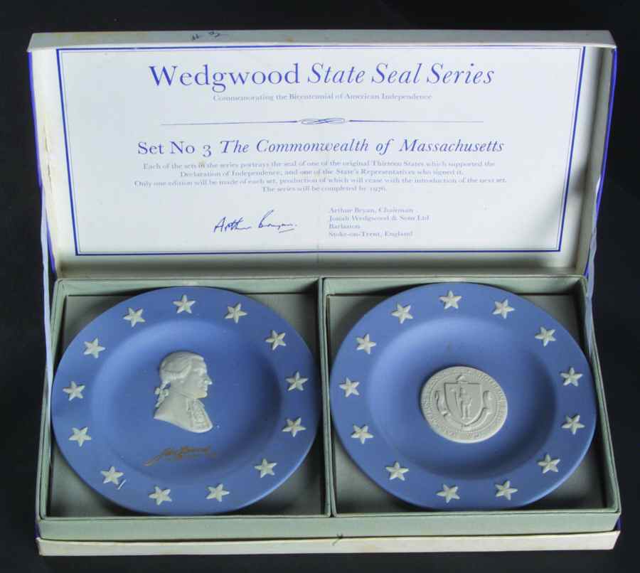 State Seal-State Signers Massachusetts-John Hancock - No Box by Wedgwood-1
