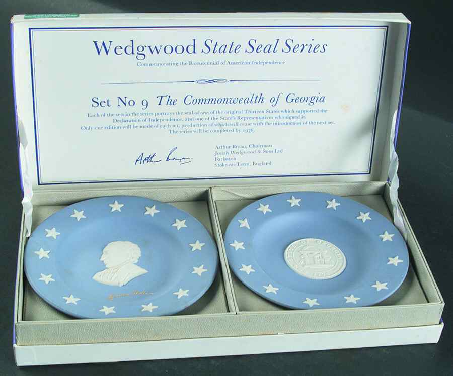 State Seal-State Signers Georgia-Lyman Hall - No Box by Wedgwood-1