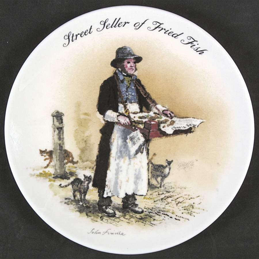 The Street Sellers of London Street Seller Of Fried Fish - No Box by Wedgwood-1