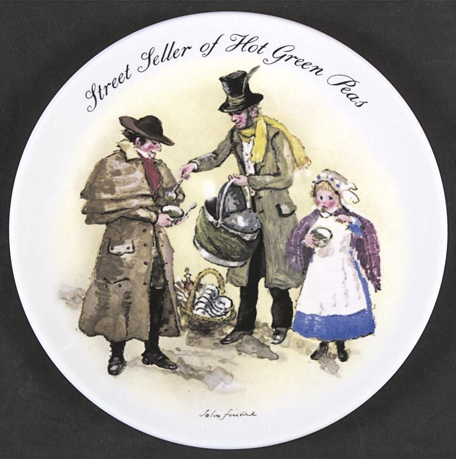 The Street Sellers of London Street Seller Of Hot Green Peas - No Box by Wedgwood-1