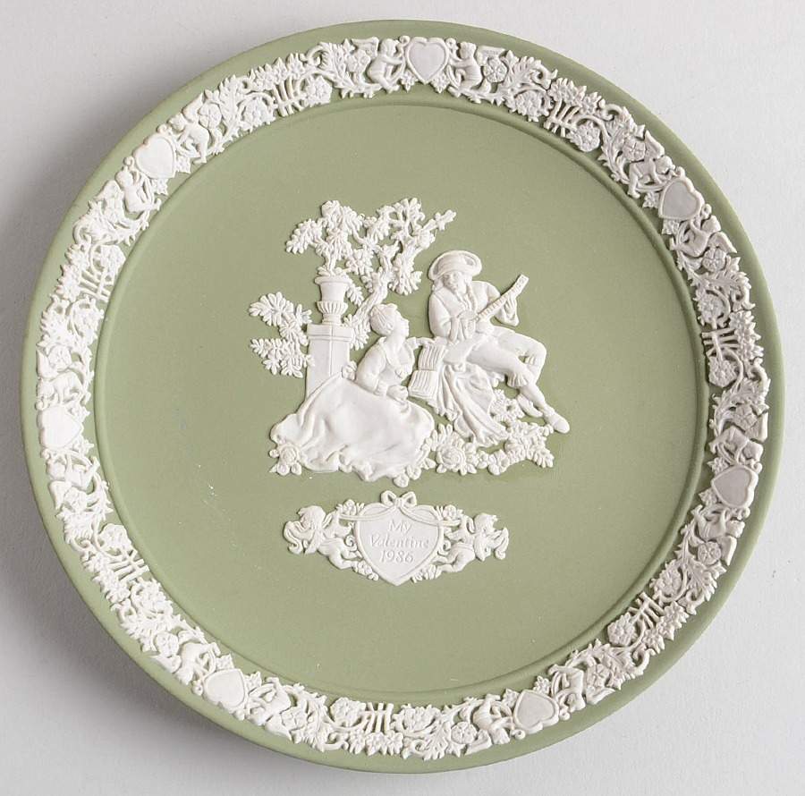 My Valentine My Valentine-Cream On Celadon - No Box by Wedgwood-1