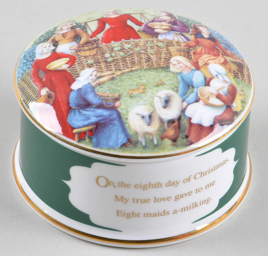 Twelve Days of Christmas 8 Maids A Milking - No Box by Wedgwood-1