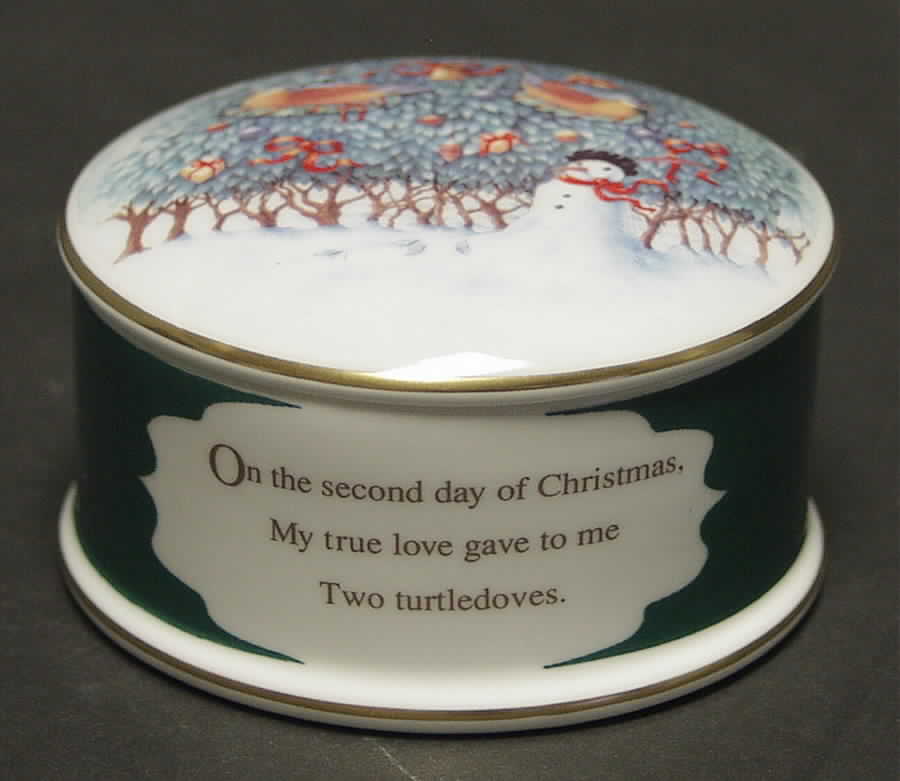 Twelve Days of Christmas 2 Turtledoves - No Box by Wedgwood-1