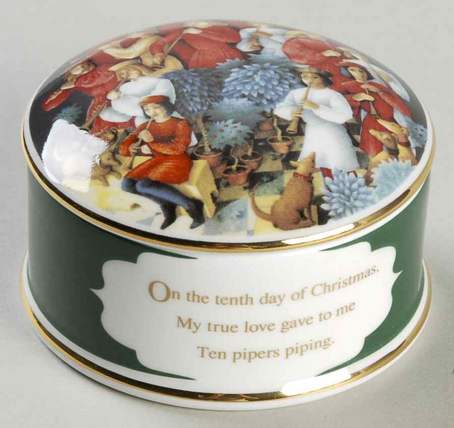 Twelve Days of Christmas 10 Pipers Piping - No Box by Wedgwood-1