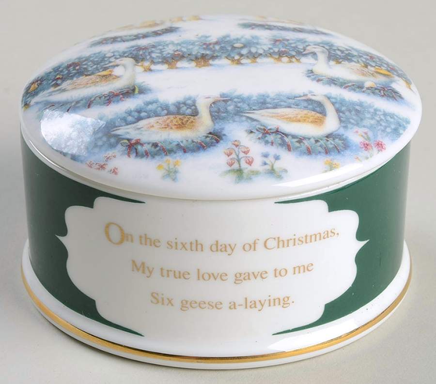 Twelve Days of Christmas 6 Geese A Laying - No Box by Wedgwood-1