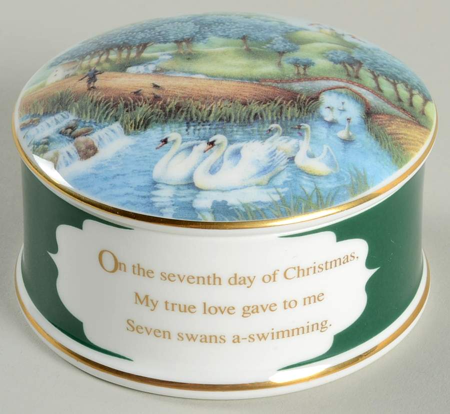 Twelve Days of Christmas 7 Swans A Swimming - No Box by Wedgwood-1