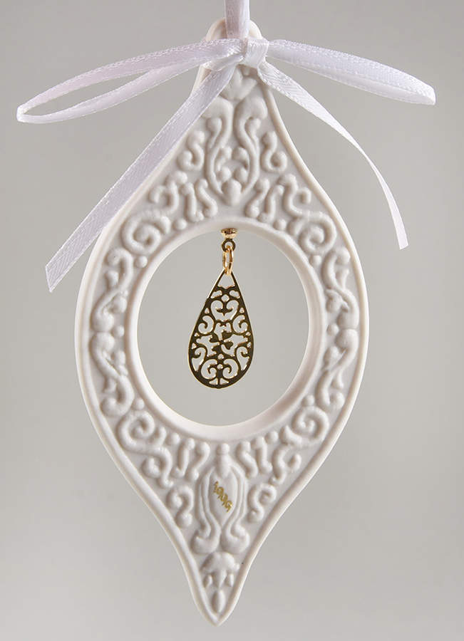 Millennium Gems Good Fortune-White Jasper With Gold - Boxed by Wedgwood-1