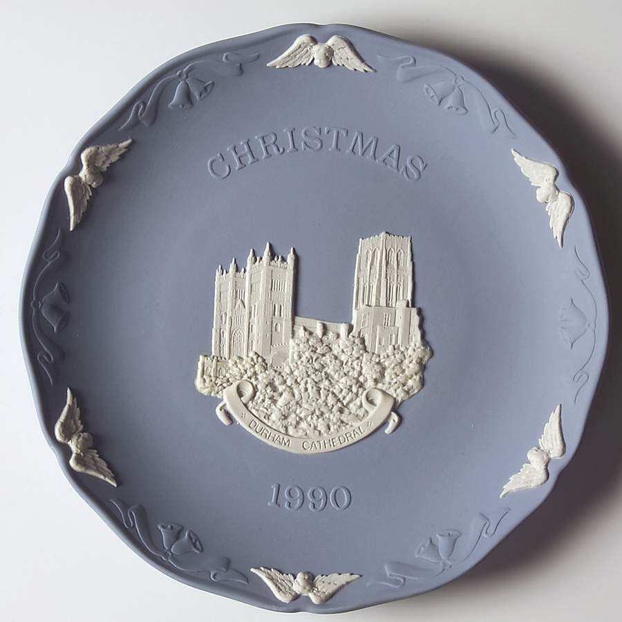 Cathedrals-Christmas Plates Durham Cathedral - No Box by Wedgwood-1