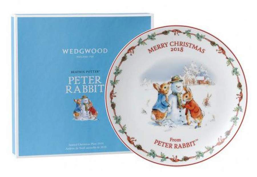 Peter Rabbit-Christmas Plate 2018-Peter Rabbit - Boxed by Wedgwood-1