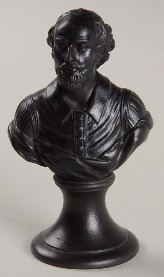 Black Basalt Bust William Shakespeare - Boxed by Wedgwood-1