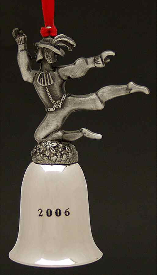 Twelve Days of Christmas-Mini Bell 10 Lords A Leaping - No Box by Wallace Silver-1