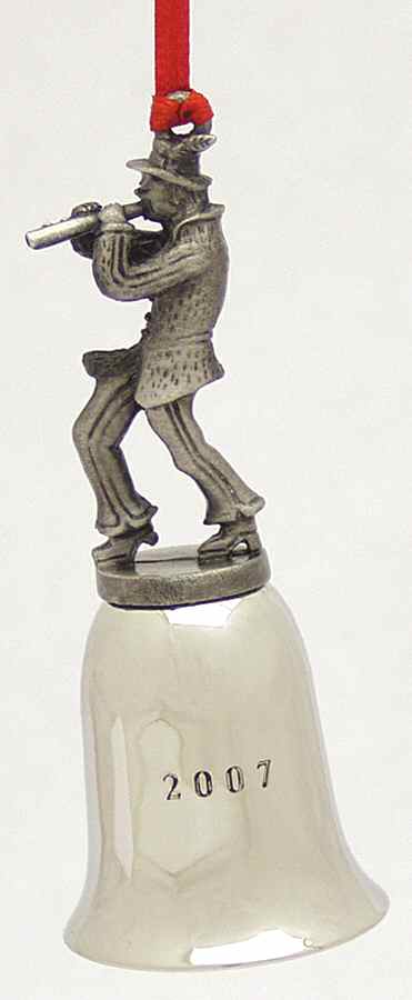 Twelve Days of Christmas-Mini Bell 11 Pipers Piping - Boxed by Wallace Silver-1