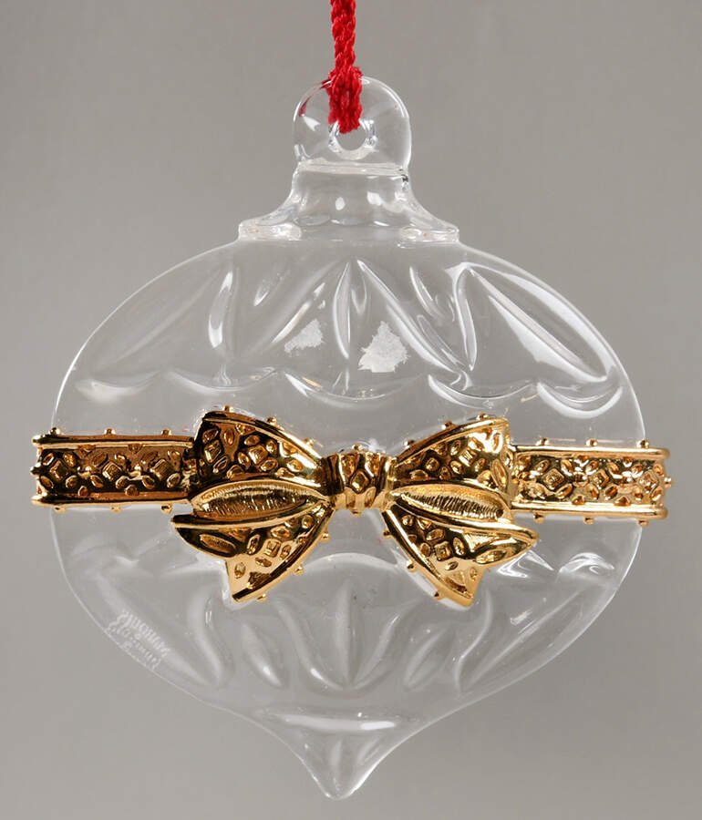 Marquis Collection Ornament Ball Ornament With Bow - No Box by Waterford Crystal-1