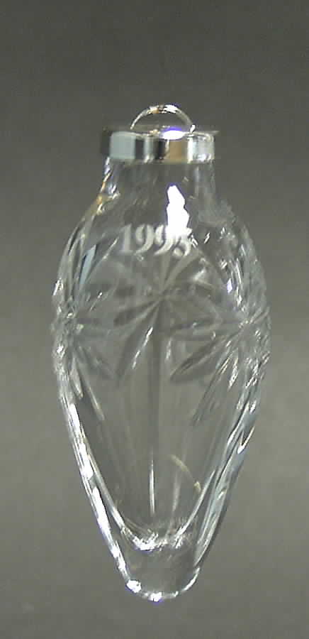 Marquis Collection Ornament 1995-Pear Shape - Boxed by Waterford Crystal-1