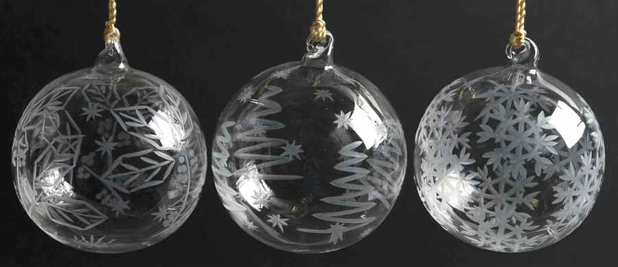 Marquis Collection Ornament Winterfest Set Of 3 - No Box by Waterford Crystal-1