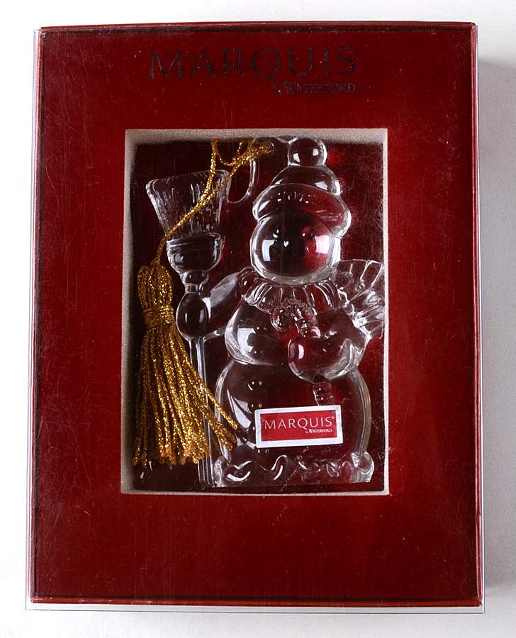 Marquis Collection Ornament Snowman 2012 - No Box by Waterford Crystal-1