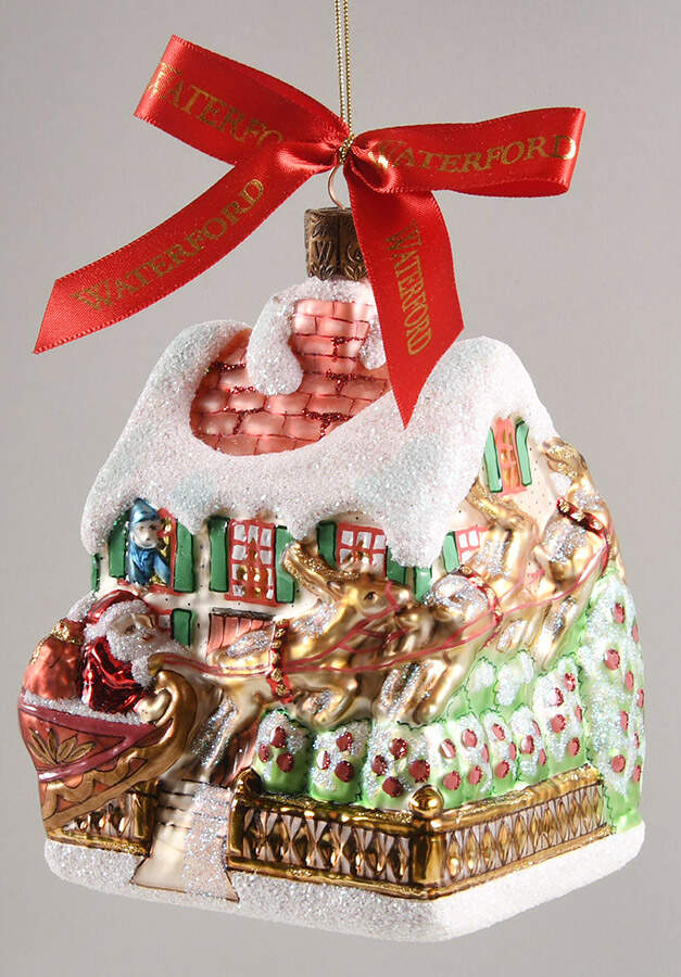 Twas The Night Before Christmas Over The Rooftop - No Box by Waterford Crystal-1