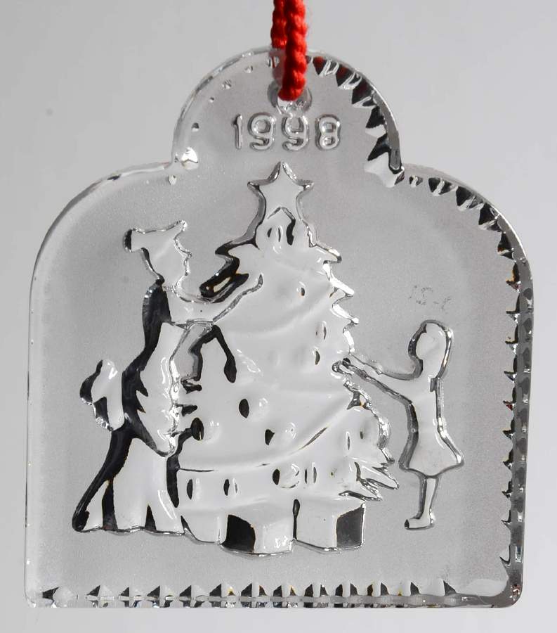 Joys of Winter Trimming The Tree - With Box by Waterford Crystal-1