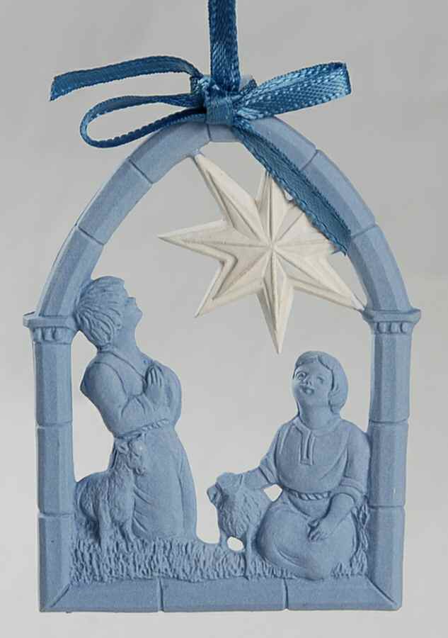 Nativity-Jasperware Nativity-Blue - No Box by Wedgwood-1