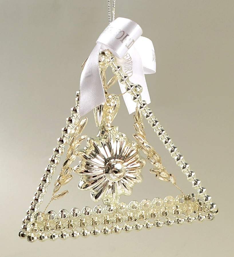 Gold, Silver, White on Clear Hope For Abundance - No Box by Waterford Crystal-1