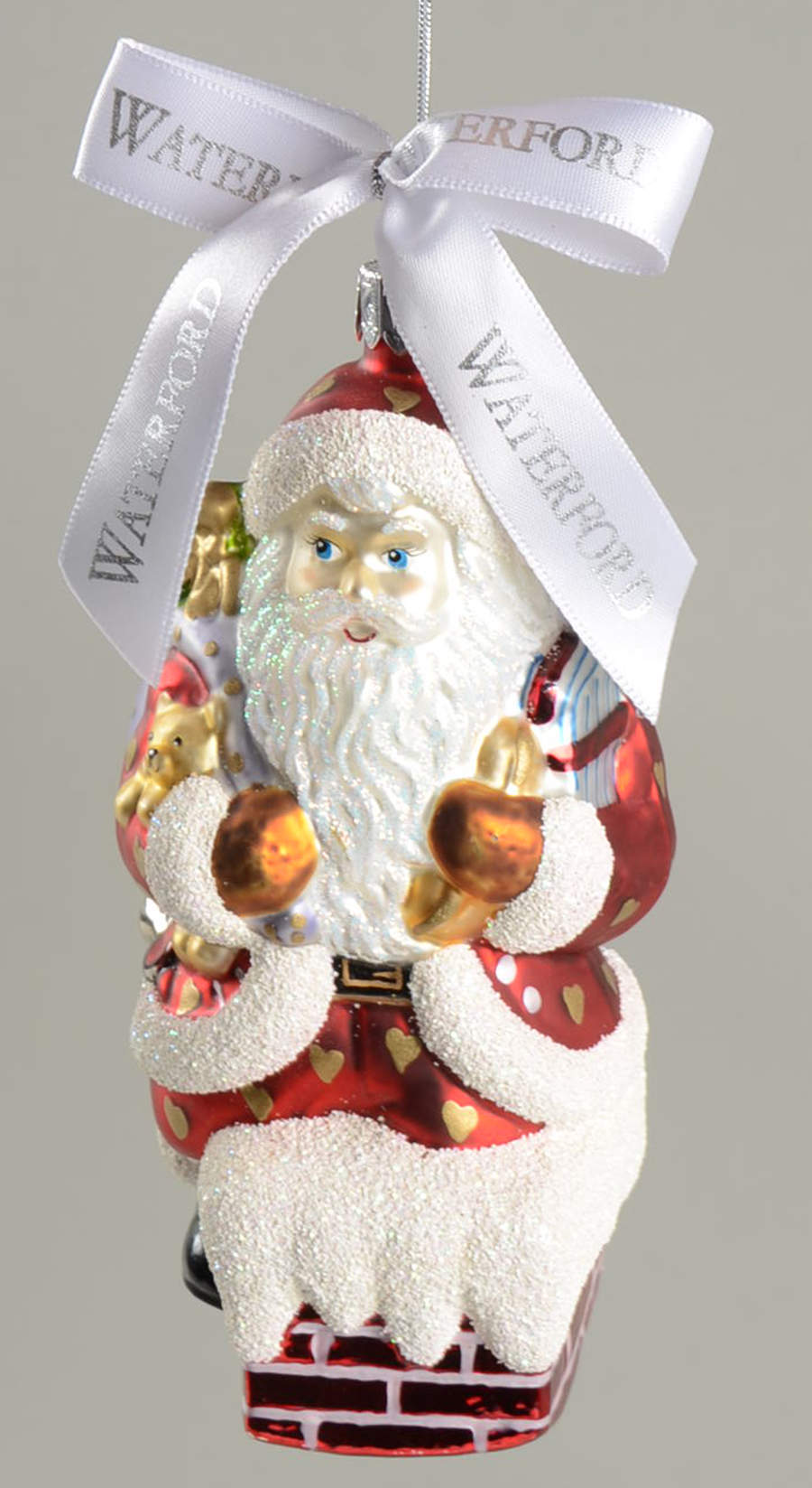 Holiday Heirloom Santa Ornaments Valentine Santa - Boxed by Waterford Crystal-1