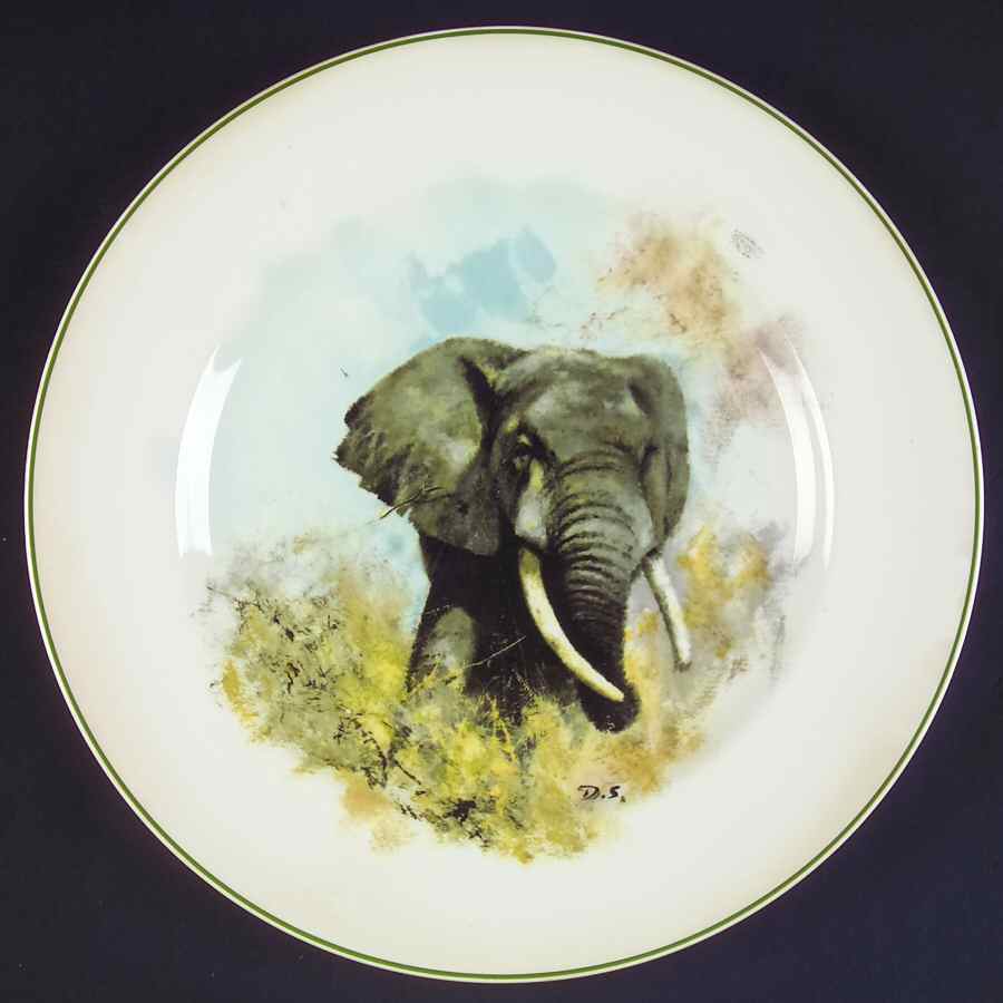 World Wildlife Fund-Plate Elephant - No Box by Wedgwood-1