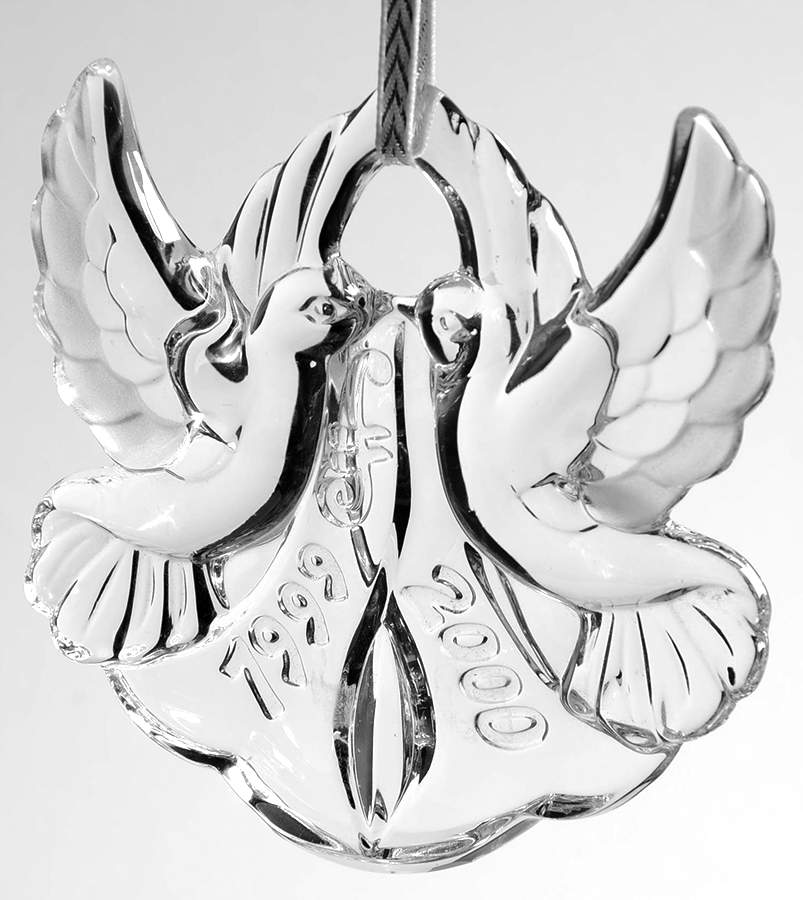Marquis Millennium Ornament Millennium Doves Of Peace - With Box by Waterford Crystal-1