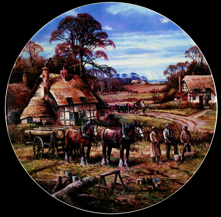 Four Seasons Winter-Logging - No Box by Wedgwood-1