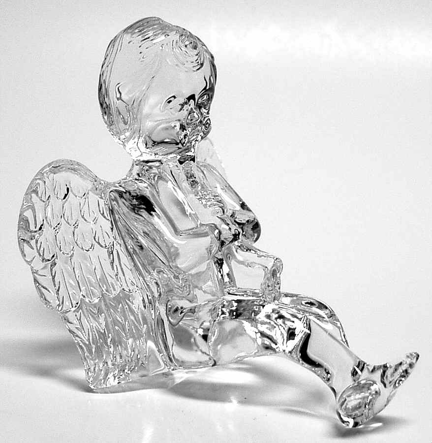 Crystal Cherubs Cherub With Trumpet - No Box by Waterford Crystal-1