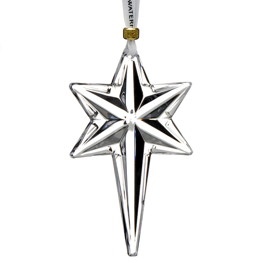 Crystal Star Ornament Snow Star- 2025 - No Box by Waterford Crystal-1
