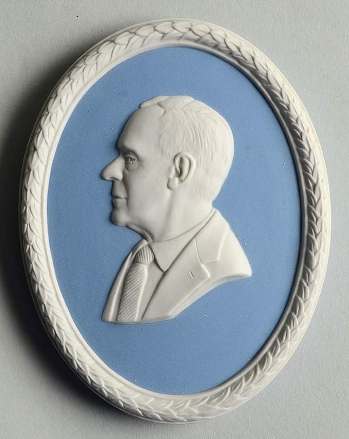 Jasperware Plaque-Personalities Robert Henderson - Boxed by Wedgwood-1