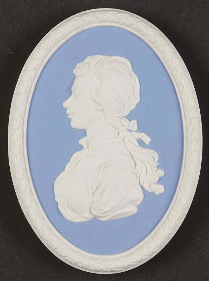 Jasperware Plaque-Personalities Princess Anne  - No Box by Wedgwood-1