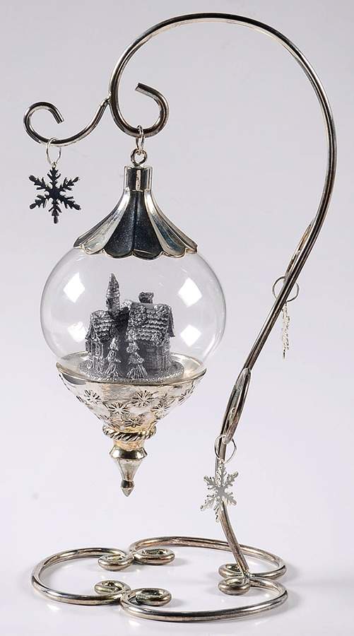 Wallace Christmas Ornament Winter Village Ornament - No Box by Wallace Silver-1