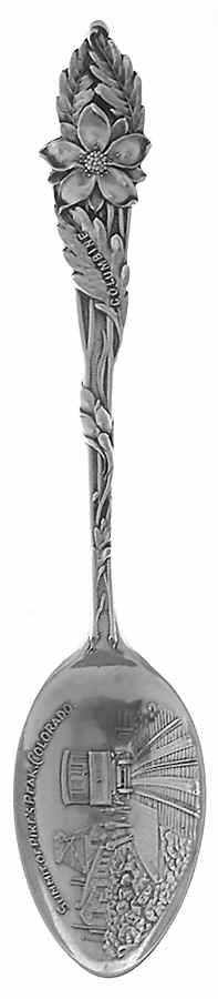 Colorado Columbine Souvenir Spoons Summit Of Pikes Peak-Colorado - No Box by Watson-1
