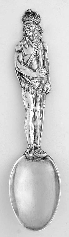 Sterling Souvenir Spoons Indian - No Box by Watson-1