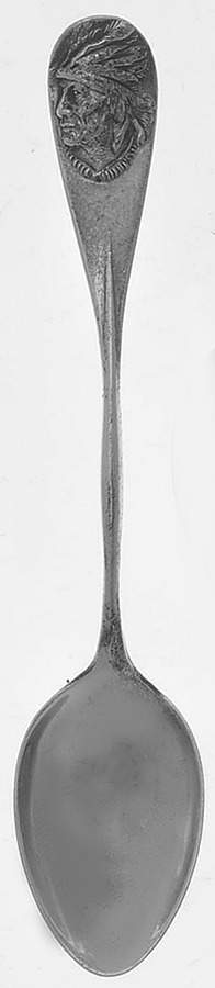 Sterling Souvenir Spoons Indian Head - No Box by Watson-1
